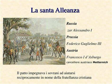 La risposta della Santa Alleanza