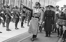 Heinrich Himmler. Jefe de las 55, visita Madrid