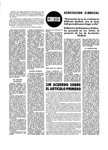 Se sanciona la Ley de bases de la Organización Sindical