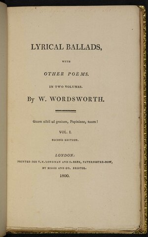 Publishing of Lyrical Ballads