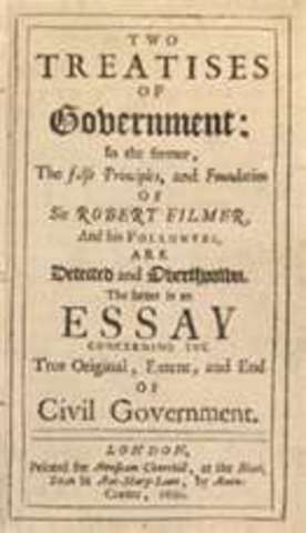 Publishment of "Two Treatises on Government"