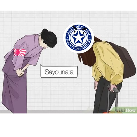 La retirada de Japón de la Sociedad de Naciones