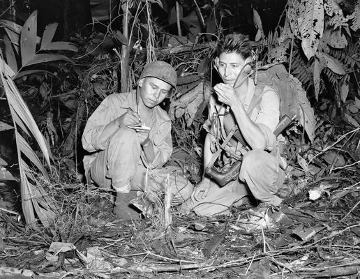Navajo Code Talkers used