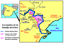 Decisiva derrota de las fuerzas republicanas en la batalla del Ebro.