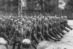 Germany began the blitzkrieg into Poland