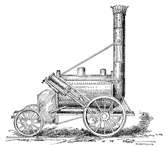 Lehenengo lurrunezko tren makina