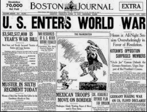 America enters World War 1