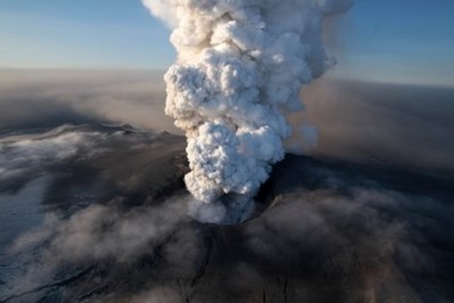 Mountain Erupts