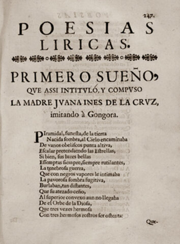 Poem: Primer Sueño