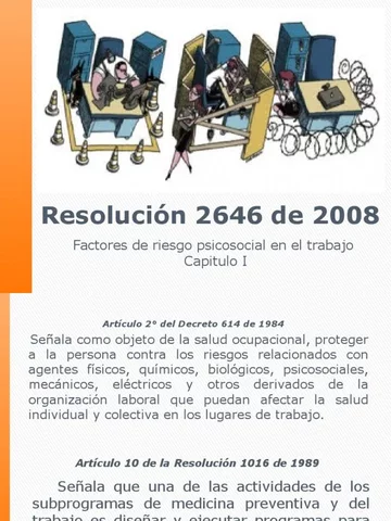 Resolución 2646 del 2008-Psicosocial.