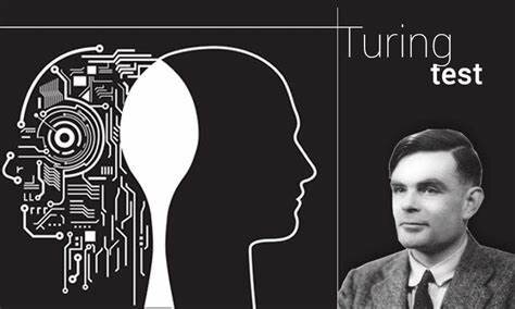 1950: Alan Turing proposes the Turing Test, which is still used today as a benchmark for measuring a machine's ability to exhibit human-like intelligence.