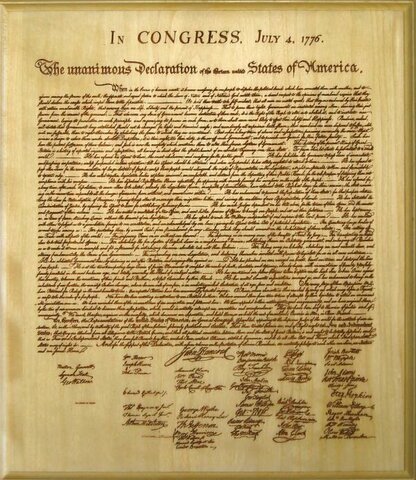 Amerikai függetlenségi nyilatkozat kihírdetése, az USA "születésnapja"