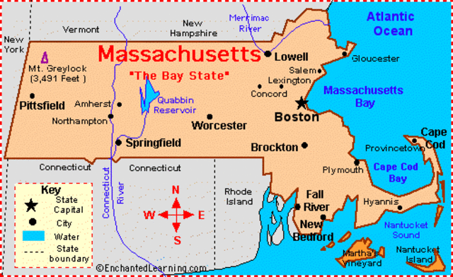 massachusetts requires large towns to have public school
