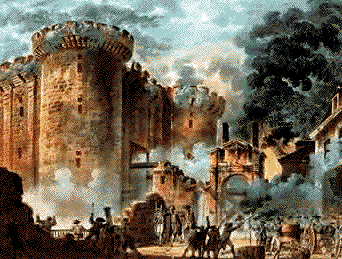 A Bastille ostroma, a francia forradalom kitörése