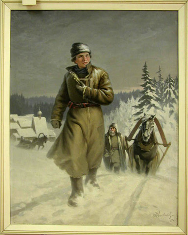 Отправился пешком в Москву