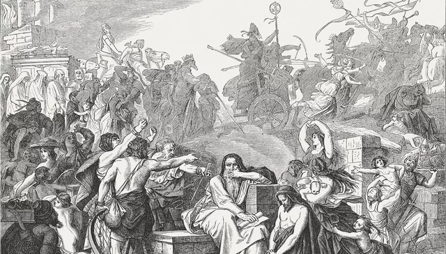 Babylonians take Jerusalem, destroy Solomon's temple