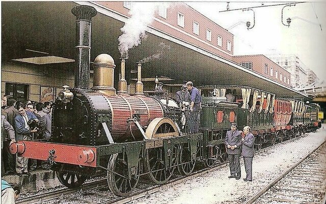 La prima linea ferroviaria italiana