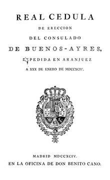 Creación del Consulado de Buenos Aires