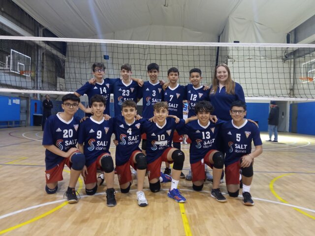 Jugant al campionat de guadalajara.