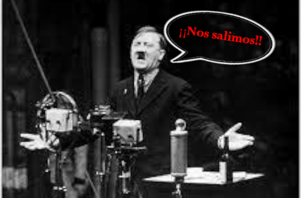 Abandono de Hitler de las naciones Unidas