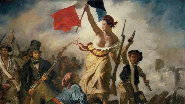 Libertad guiando al pueblo-Delacroix