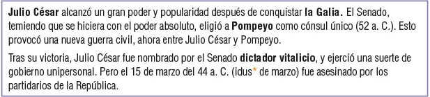 Segunda guerra civil y dictadura de Julio Cesar