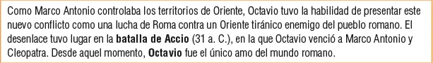 Guerra entre Octavio y Marco Antonio