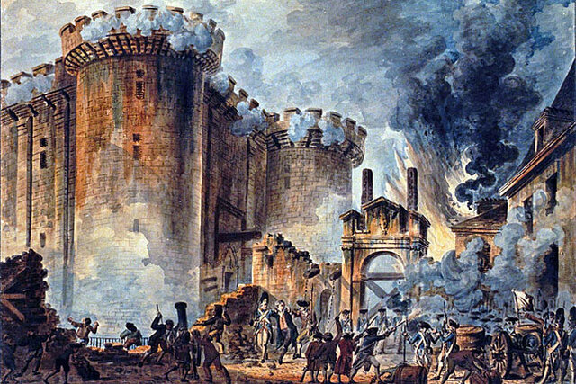Bastille ostroma és a francia forradalom kitörése