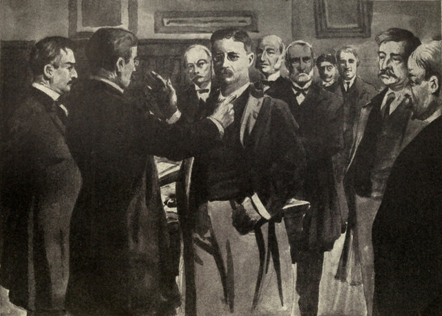 Theodore Roosevelt sworn into office