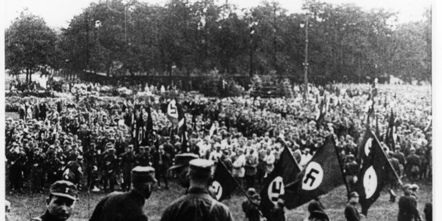los nazis organizan la convencion nacional del partido