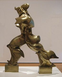 Formes úniques de continuïtat en l'espai (Boccioni)