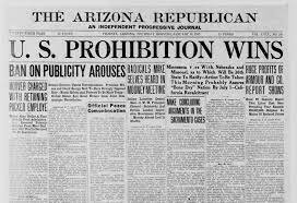 Creation of 18th Amendment