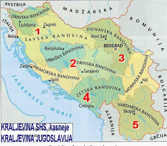 Kraljevina SHS in Jugoslavija