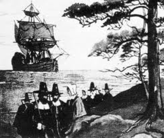 Pilgrims from England found an English Colony in Plymouth, Massachusetts