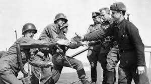 Troops meet at Torgau