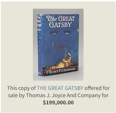 The Great Gatsby Publishing date