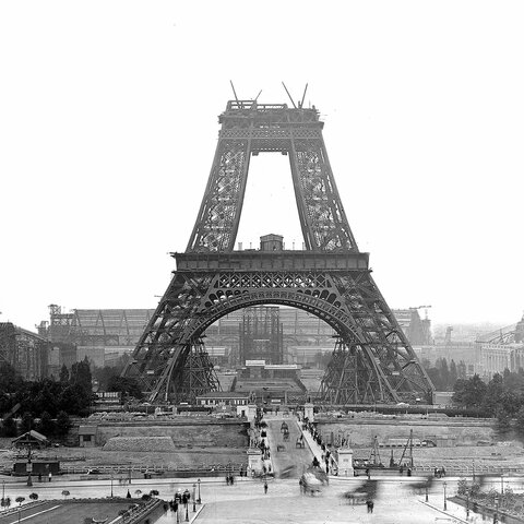 Eiffel Tower is built