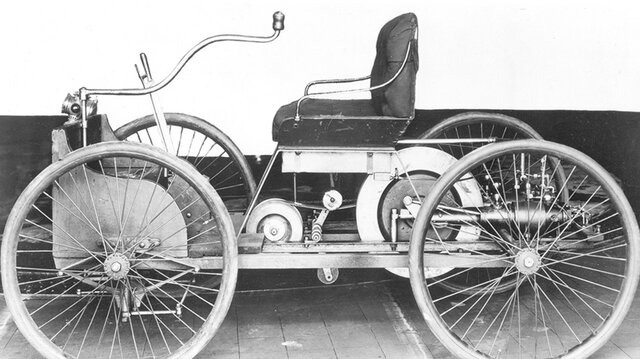 The First "Horseless Carriage"  (1896)