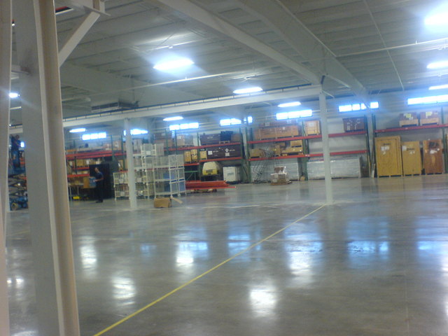 Supplies and other items moved into new warehouse