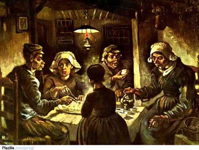 "THE POTATO EATERS"