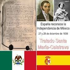 españa reconoze la libertad mexicana