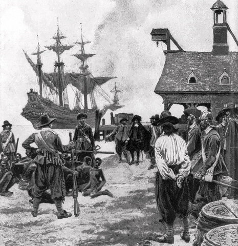 North American Slavery arrives in Jamestown, 1619