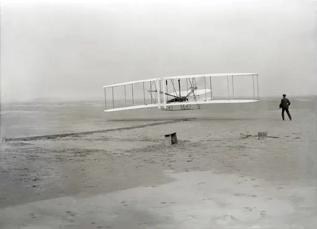 The Wright Brothers take flight