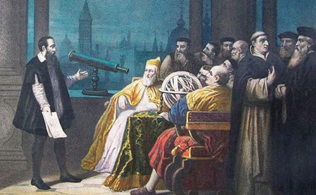 Galileo termina su primera lente astronómica