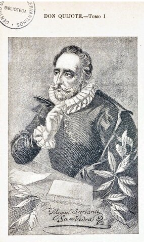 Cervantes escribe la primera parte de el Quijote