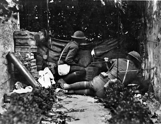 The Germans try to get though Brasles Road