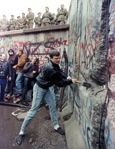 Berlin Wall Comes Down