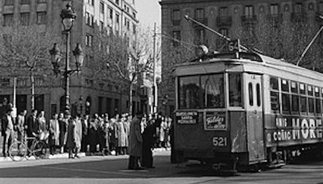 HUELGA DE TRANVIAS EN BARCELONA