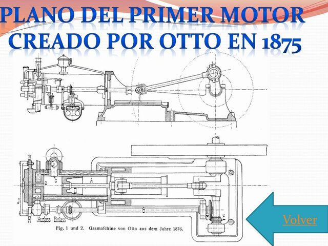 Plano del primer motor creado por otto
