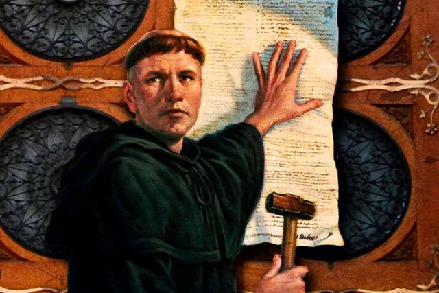 Lutero pública su 95 tesis